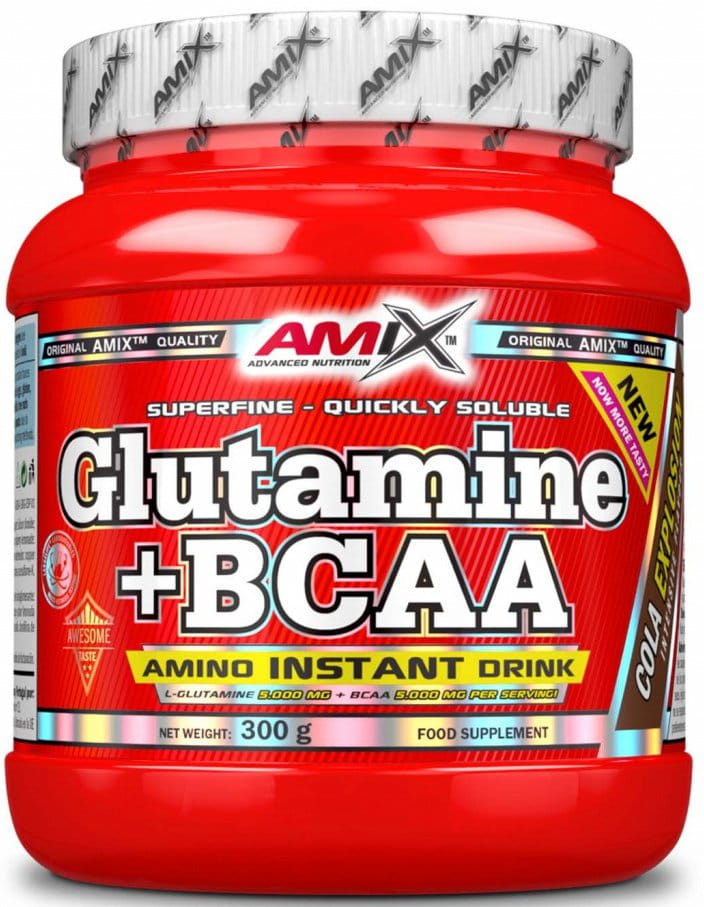 L-Glutamin + BCAA v prášku Amix 530g cola