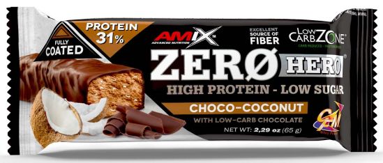 Proteinová tyčinka Amix Zero Hero 31% Protein 65g čokoláda kokos