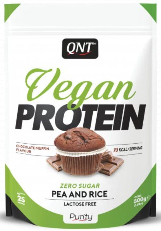 Proteinový prášek QNT Vegan Protein Chocolate Muffin 500g