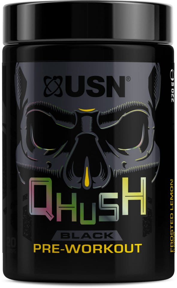 Preworkout USN Qhush Black 220 g citrón